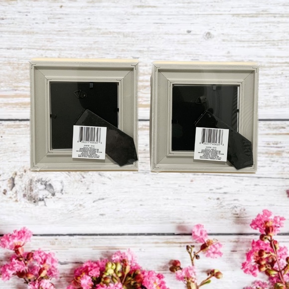 Set of 2 Picture Frames Ivory Gold Photo Frame with Mat Poster Frame 4x4 inches - Picture 4 of 8